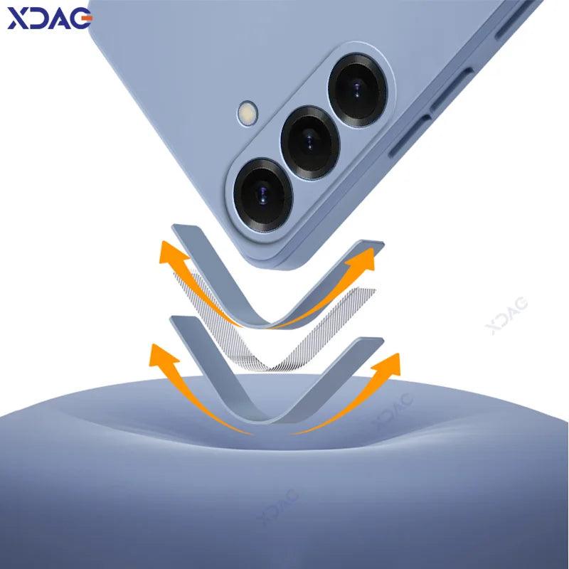 Square Silicone Shockproof Case for Samsung S26 Ultra