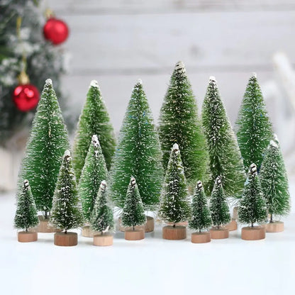 Artificial Mini Wooden Christmas Tree – Tabletop Ornament