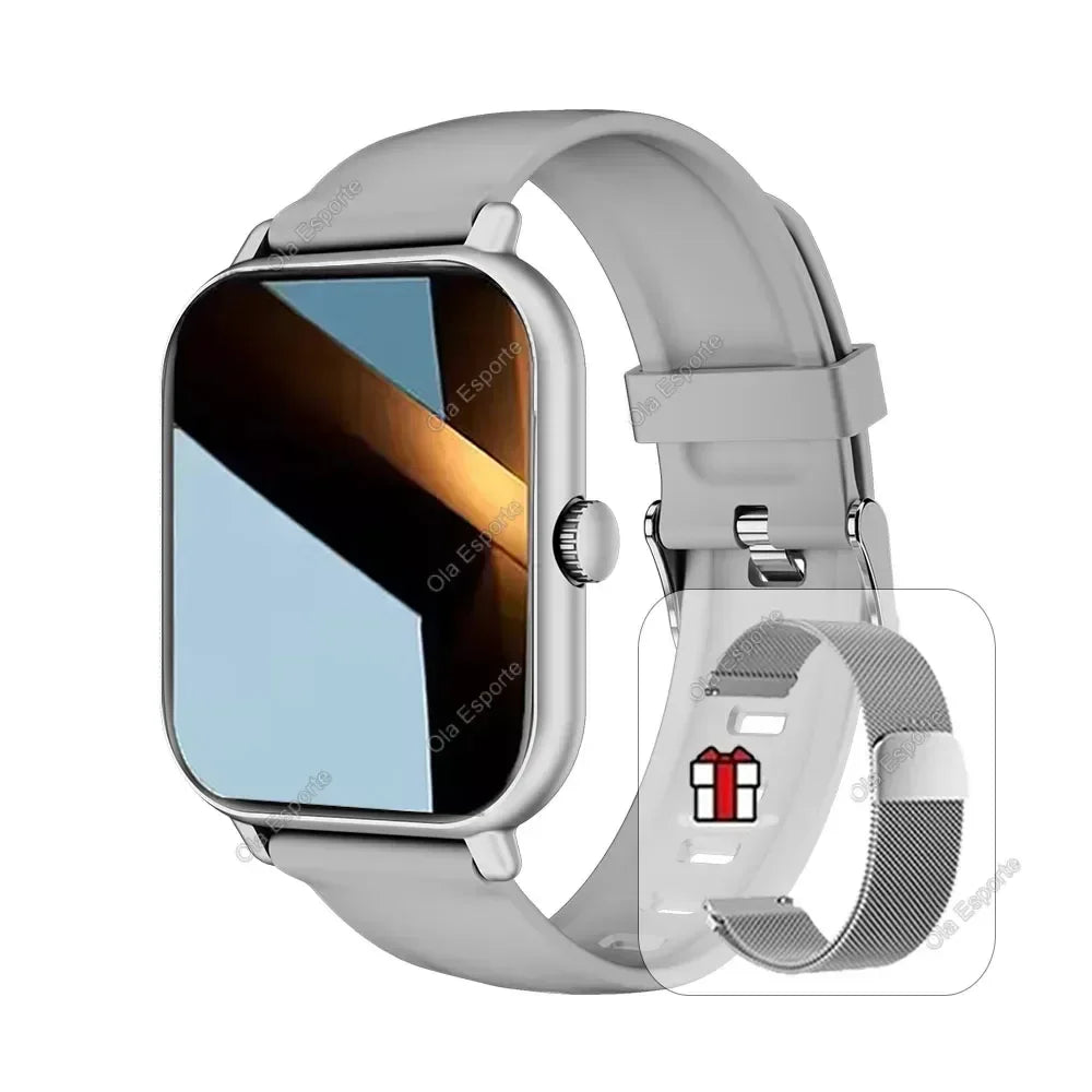2026 Smart Watch Android IOS Phone 2.01 Inch Color Screen Bluetooth Answer Call Fitness Watches Tracker Smartwatch Women Men New - Urbizia