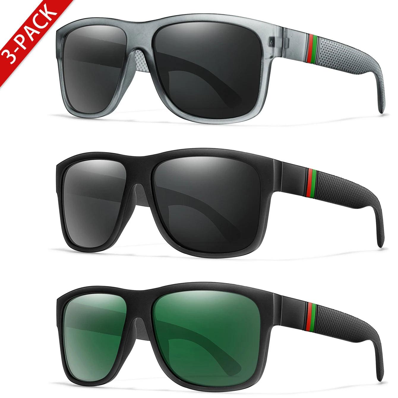 Classic Square Polarized UV400 Sunglasses for Men