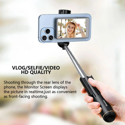 Vlog Selfie Monitor Screen for Phone (Not Support iPhone 17) or Selfie Vlog , Magnetic Mount for MagSafe, Wireless Connection