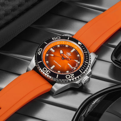 ADDIESDIVE Top Brand NEW Diver Watch For Men Waterproof Luminous Quartz Wristwatch Green/Red/Orange Dial Stainless Steel Watches