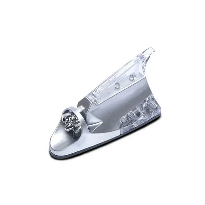 New Car Wind Shark Fin Antenna LED Warning Flash Upgrade Car Radio Signal Enhancement Roof Antenna Accessories