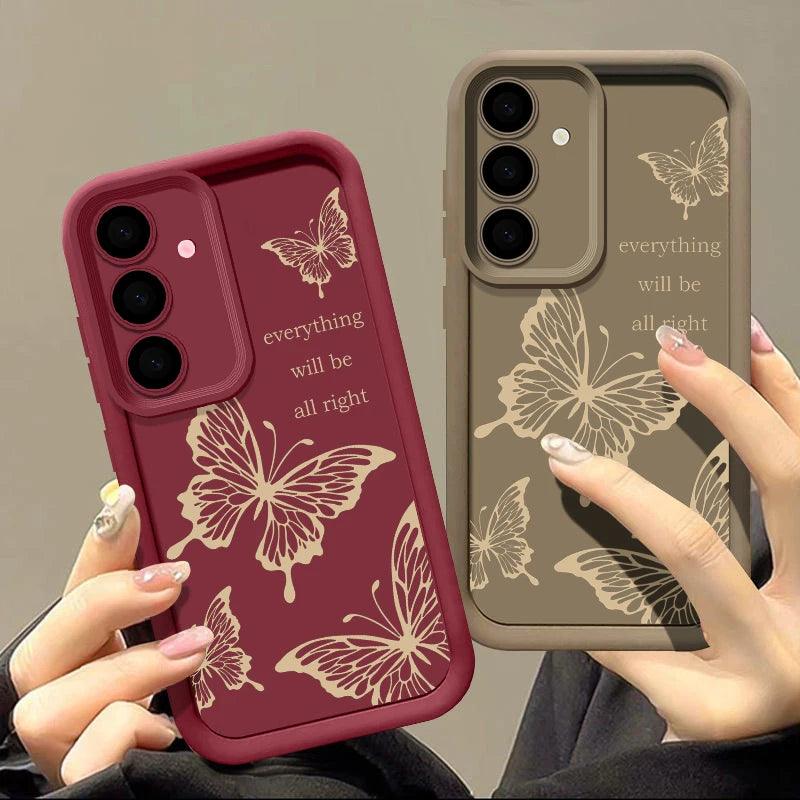 Butterfly Soft Silicone Case for Samsung Galaxy Series