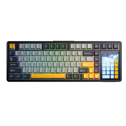 AULA L99 75% Gasket-Mounted Tri-Mode Wireless Mechanical Gaming Keyboard with Interactive 3.98-inch IPS Screen & RGB Backlight