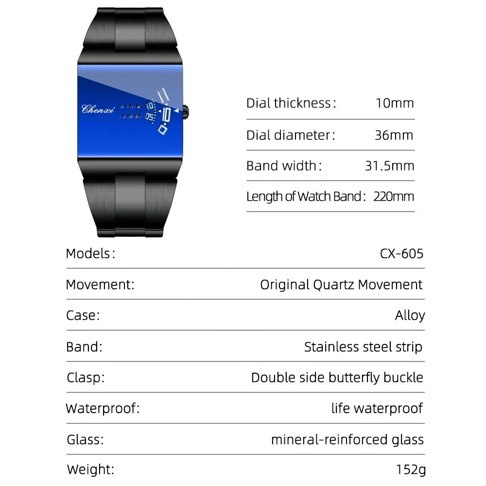 CHENXI Sport Men Watch Top Brand Luxury Quartz Watches for Men Waterproof Creative Dial Auto Date Male Watch Reloj Hombre
