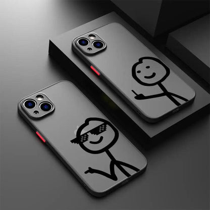 iPhone Cartoon Matchman Silicone Case