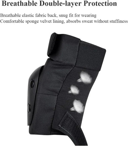 Knee Pads Elbow Pads Wrist Guards for Adult Youth 6 in 1 Protective Gear Set for Skateboarding Biking Roller Skating Cycling Out