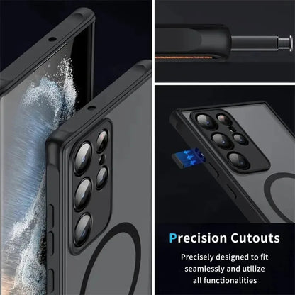 For Magsafe Magnetic Phone Case For Samsung Galaxy S26 S25 S24 S23 S22 S21 Ultra Plus FE Edge A56 A36 A17 A37 A57 5G Ultra Funda