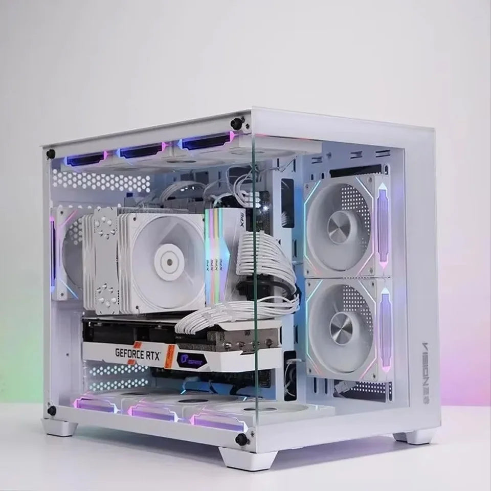 Festival Promotion 120mm PC Fan Rainbow RGB High Cooling Performance Quiet Gaming Computer Case Fan 2026 New Arrival Cooler For
