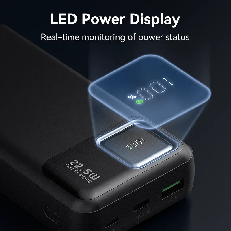 ‌KUULAA 20000mAh PD+QC3.0 Power Bank 22.5W Type-C Portable Charger for iPhone 17 16 15 Samsung Xiaomi Redmi Poco