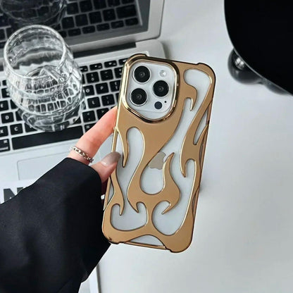 3D Flame Matte TPU Case for iPhone 17–11 Series