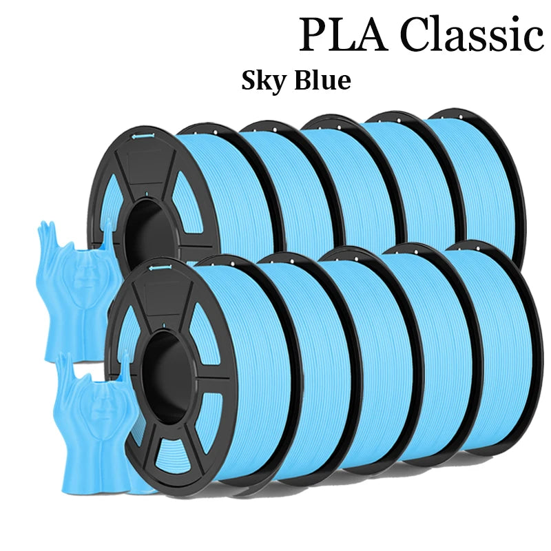 TECBEAS PLA Claissc 3D Printer Filament Neatly Wound Coloful High Toughness 1.75mm FDM For Fast Delivery Support Custom Colors
