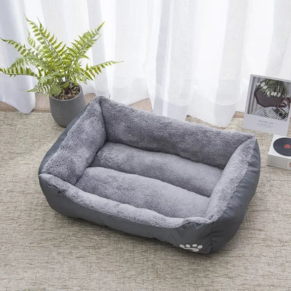 Color Square Winter Soft Warm House for Dog Bed for Dog Mat Waterproof Cat Bed Pet Bed for Large Medium Small Dog House - Urbizia