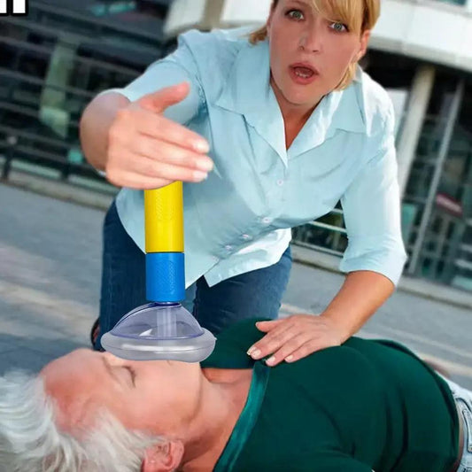 Auto CPR First Aid Choking Rescue Device Outdoor Home CPR Choking Emergency Equipment Adult Children Breath Rescue Anti Asphyxia
