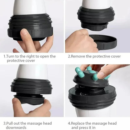 Electric Body Slimming Massager Handheld Infrared Massage Anti Cellulite Massager for Arm Leg Hip Belly Fat Remover