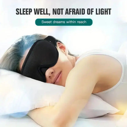 3D Contoured Eye Mask – Breathable & Ultra-Comfortable for Deep Sleep | Blocks Light Without Pressure on Eyes