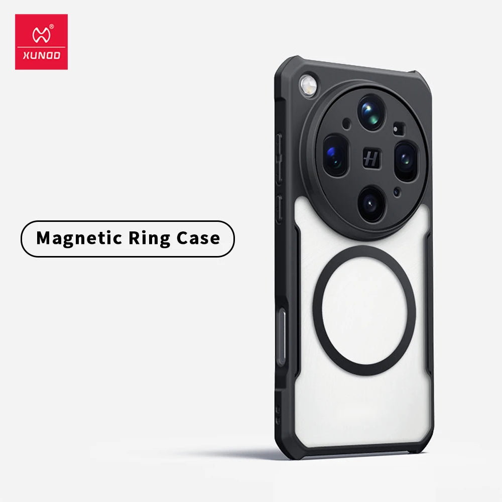 Xundd For OPPO Find X9 Ultra Case Airbag Shockproof Shell Lens Full Protection Back Matte Transparent Cover Anti-scratches