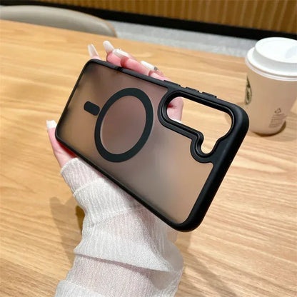 Matte Translucent MagSafe Case for Samsung Galaxy