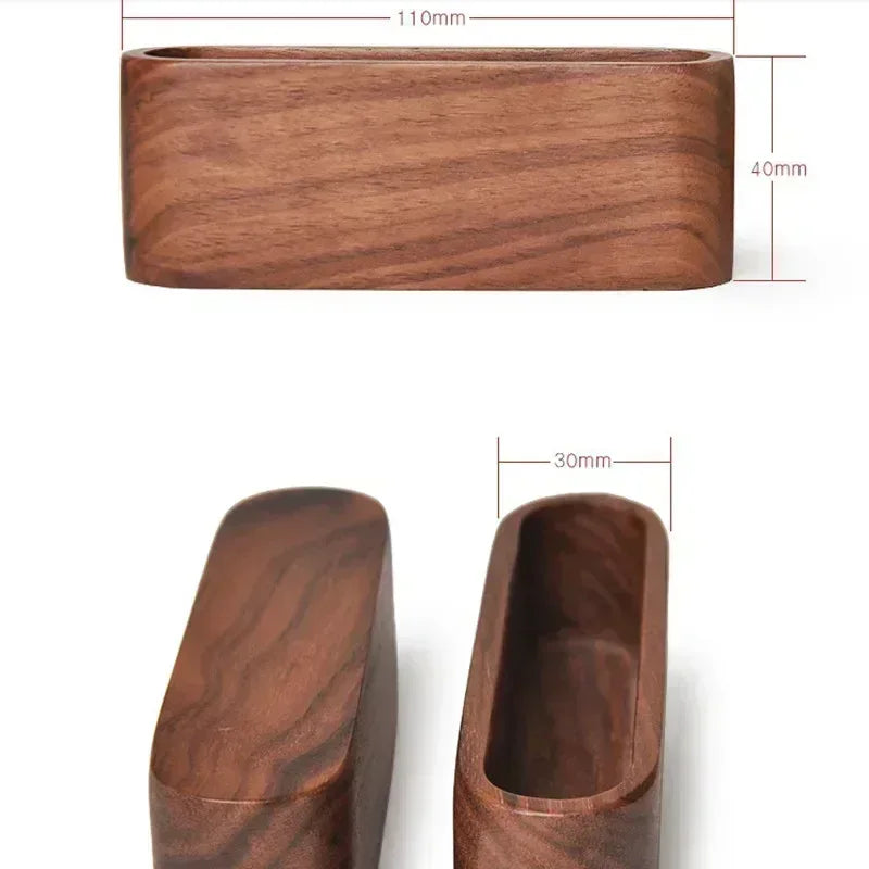 Wooden Business Card Holder Note Holder Display Rack Card Holder Office Supplies Stationery Desktop Accessories Storage Box - Urbizia