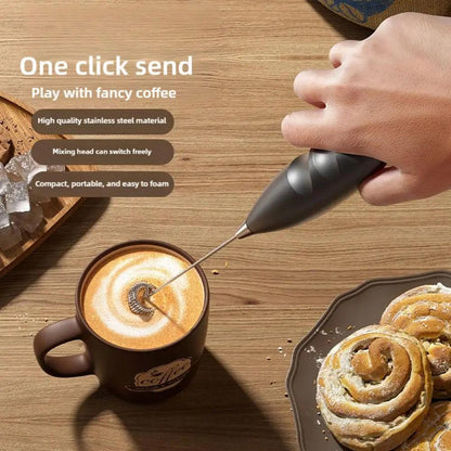 Wireless Electric Milk Frother Handheld Foam Mixer
