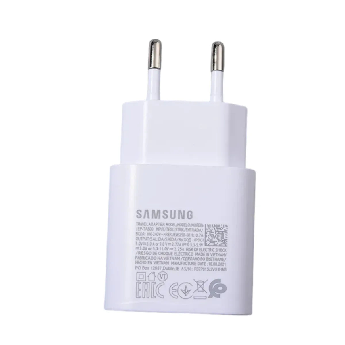Original Samsung 25w Charger Type C Super Fast Charge Adapter For Galaxy A12 A13 A14 A23 F12 F14 A90 S10 5G Note 10+ Cable - Urbizia