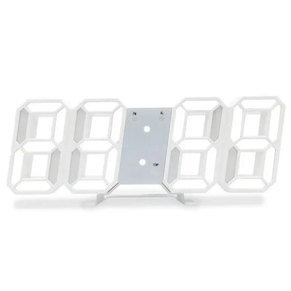 3D LED Digital Clock Luminous Fashion Wall Clock Multifunctional Creative USB Plug in Electronic Clock Home Decoration - Urbizia