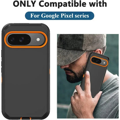 Heavy Duty Military Grade Matte Impact Resistant Cases for Google Pixel 10 9 8 Pro XL 9A 8A Shockproof Rugged Protective Cover