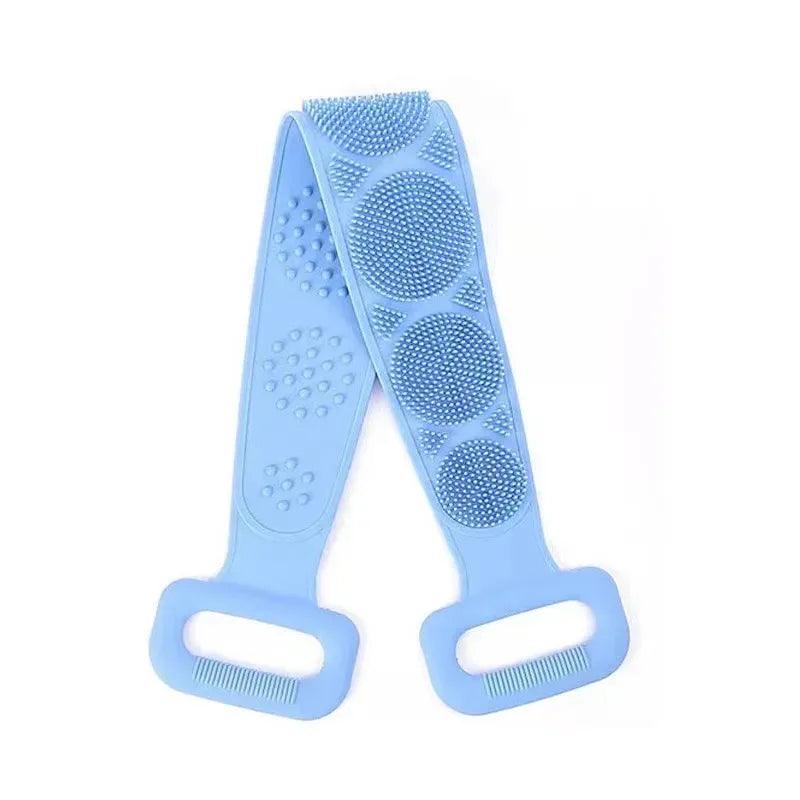 Body Sponge Silicone Back Brushes Bath Towels Scrubber Rubbing Back Peeling Massage Shower Belt Extended Skin Clean Brushes