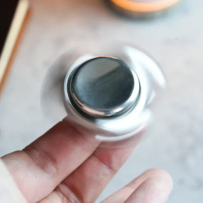 3-Point Stainless Steel Gyro Fidget Spinner for Stress Relief