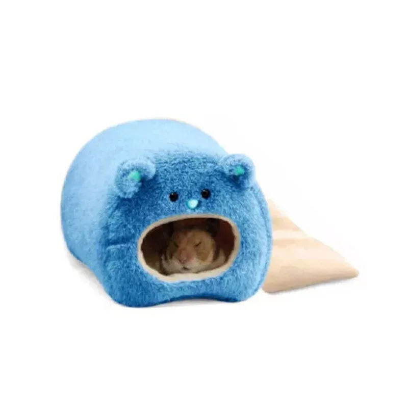 Hamster Soft Warm Bed Rat Hammock Pig Squirrel Winter Pet Toy Hamster Cage House Hanging Nest+Mat House Bed Animal Mice Rat Nest - Urbizia