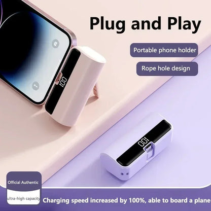 VIVO 50000mAh Capsule Power Bank Super Fast Charging Portable Large Capacity External Battery for iPhone Samsung Huawei 2026 New