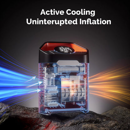 ETENWOLF V3 Portable Tire Inflator Pump 160 PSI Car Compressor 100% Duty Cycle Tire Inflator Pump 7800mAh Air Pump For Cars Motorcycles Bicycles Power Bank