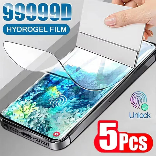 Hydrogel Screen Protector 5-Pack for Samsung Galaxy