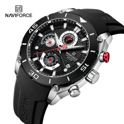 NAVIFORCE Sport Watch for Men Waterproof Quartz Wristwatch Chronograph Military Clock With Luminous Reloj Hombre Male Gift 2024