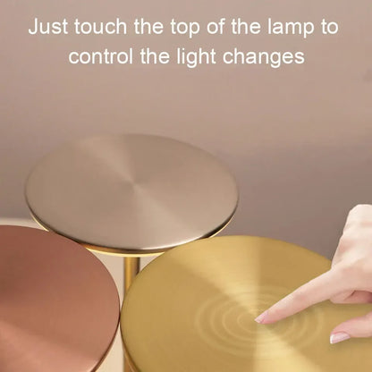 LED Table Lamp Touch Sensor Night Light USB Rechargeable Portable Bedroom Night Light Wireless Reading Lamp Restaurant Hotel Bar - Urbizia