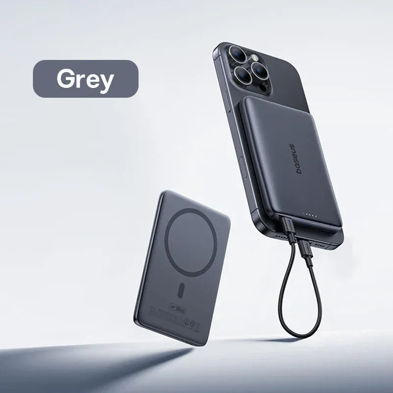 10000mAh Magnetic Power Bank 27W PD Fast Charging Slim