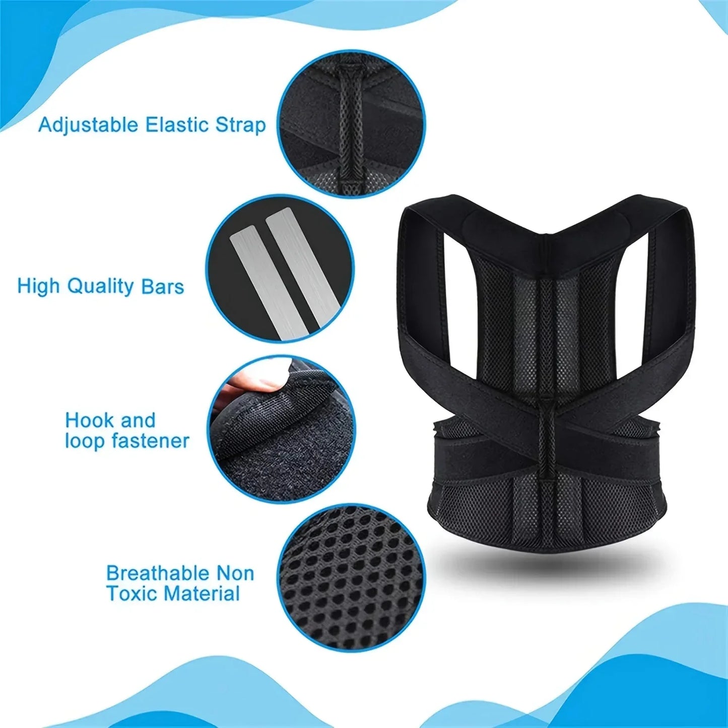 Back Support Posture Improver for Men And Women Lumbar Support Enhancer Improves Posture Comfortable Back Straightener