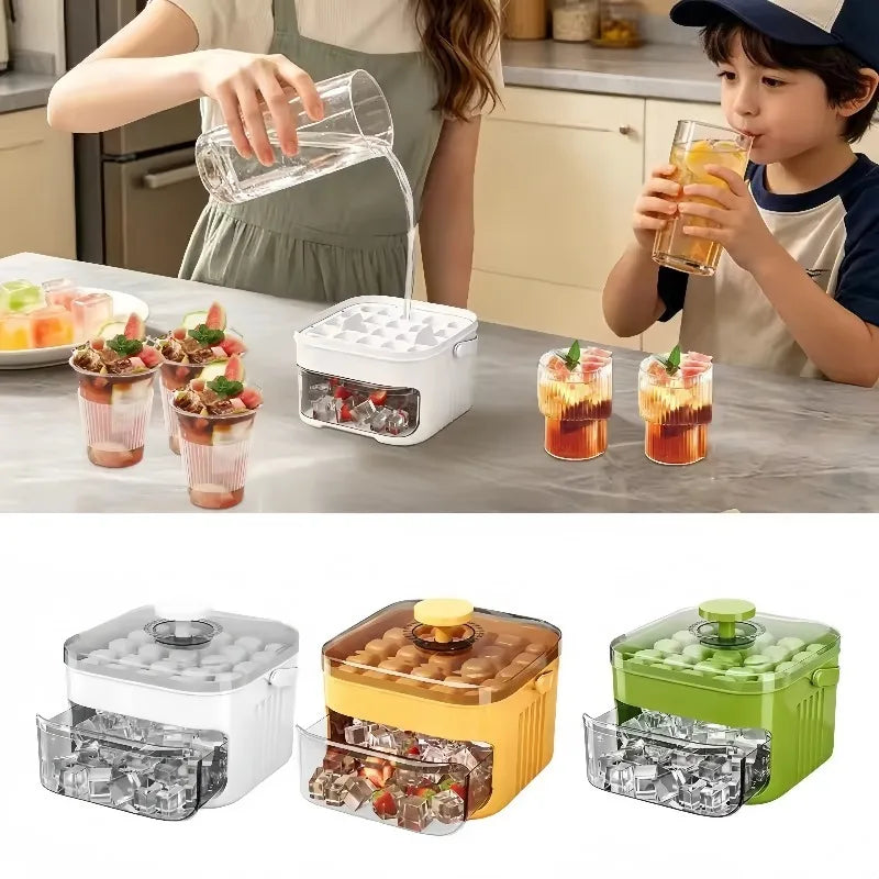 50 Grids Ice Mold Ice Tray Double-layer Ice Cube Tray Reusable Food-grade Ice Cube Molds for Ice Cube Manufacturers