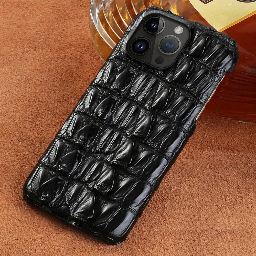 iPhone Genuine Crocodile Leather Case