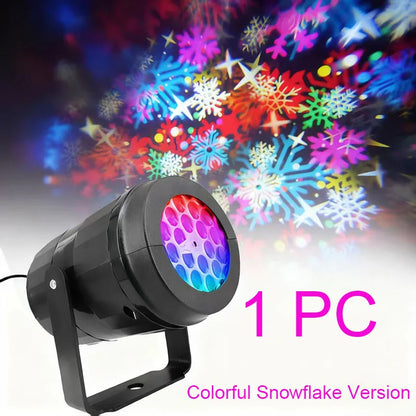 Snowflake Christmas Laser Projector Light — 16 Patterns