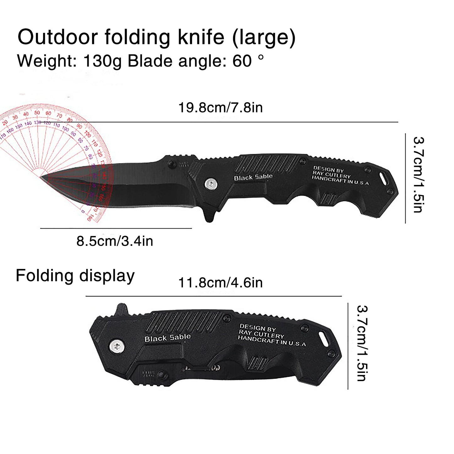 Multi-Functional Safety Folding Knife EDC Pocket Knife with Lock for Outdoor Survival Camping Fruit Knife