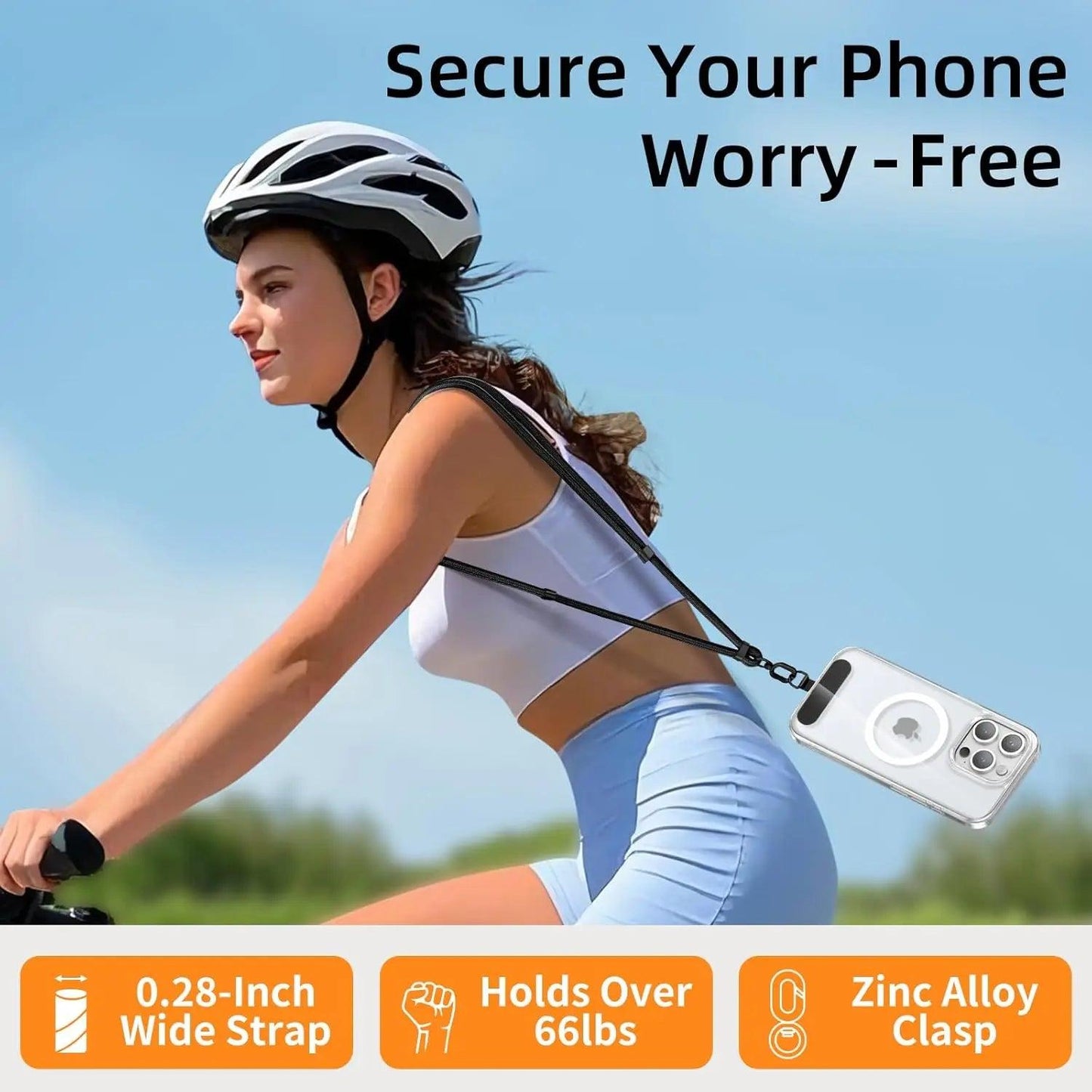 Adjustable Crossbody Phone Lanyard Strap
