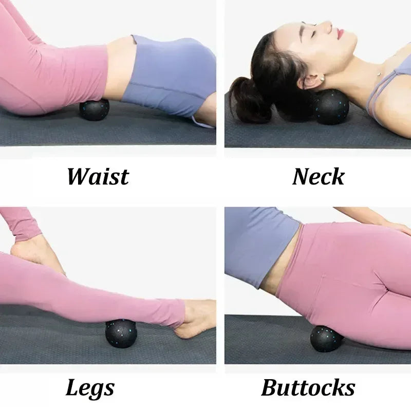 EPP 8cm Peanut Balls Body Massage Fascia Ball High Density Muscle Relaxation Lacrosse Fitness Yoga Myofascia Ball Relieve Pain - Urbizia