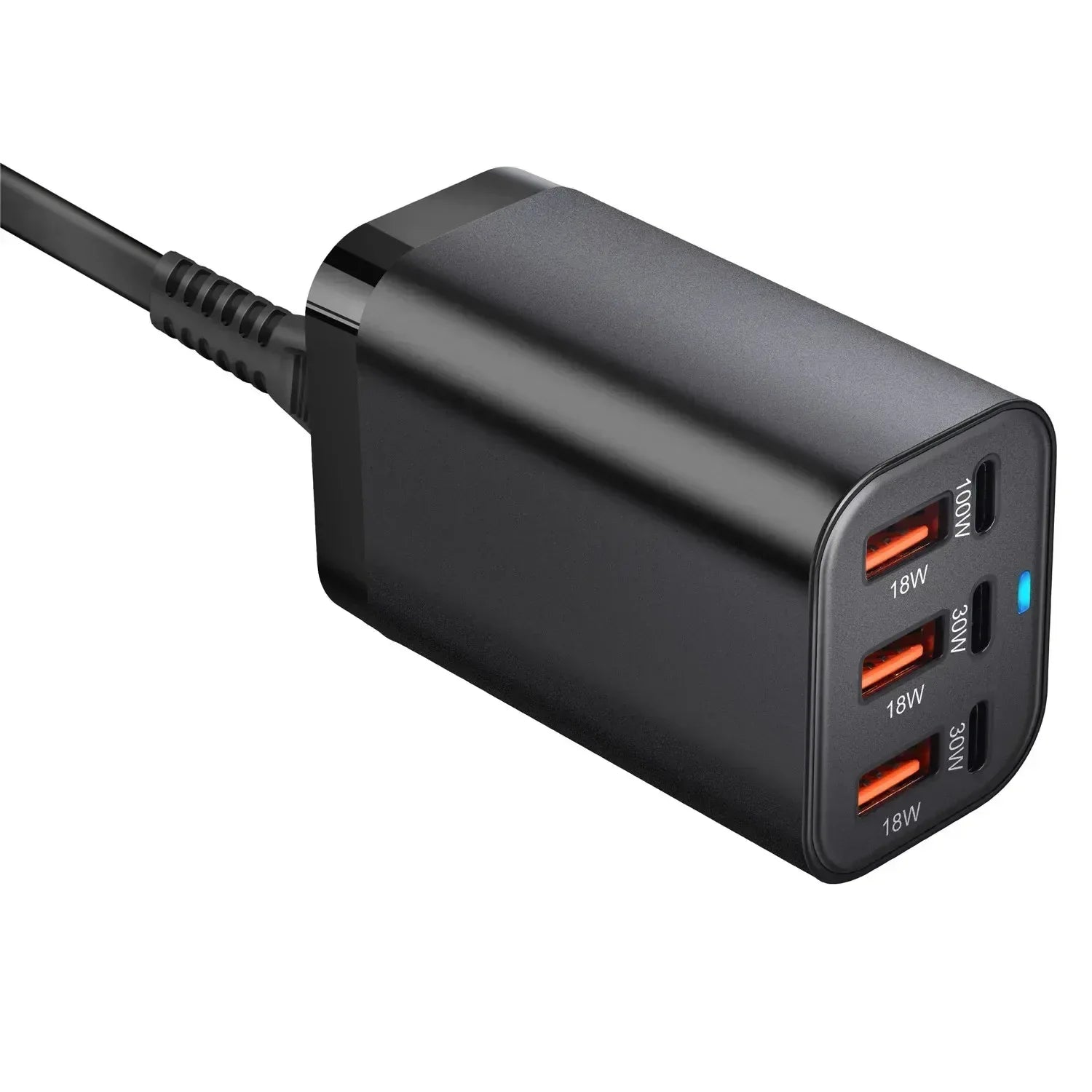 USB C Fast 200W 6-Port Charging Fast GaN Charger Power Adapter For iPhone 14/13/12 Series, Samsung Galaxy S23/S22/S21 - Urbizia