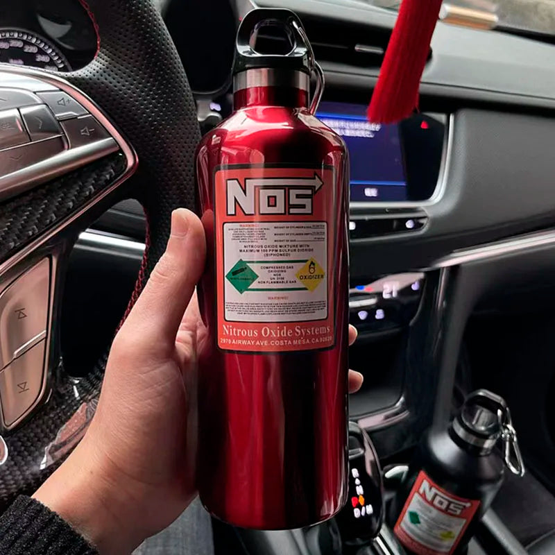 NOS water bottle motorcycles car insulation cup 500ML stainless racing style car interior decoration accessories nos thermos cup