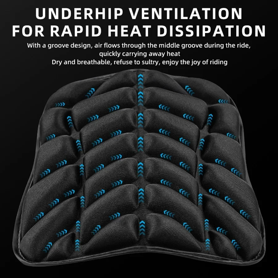 Motorcycle Seat Pad 3D Comfort Gel Cushion Seat Breathable Universal Shock Absorbing Seat Cover for Advanced Mountain