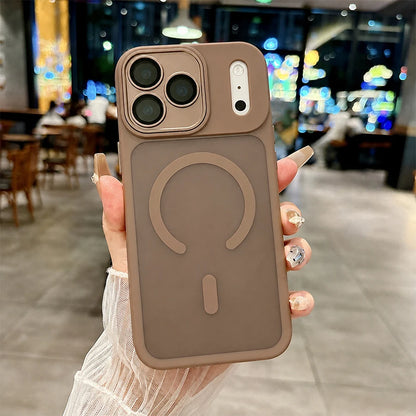 Matte Translucent Magnetic Phone Case Compatible with iPhone 18 17 16 15 14 13 12 11 Pro Max Plus, Wireless Charging Compatible, Shockproof Bumper Cover with Raised Camera Lens Protection, Precision Cutouts and Skin Friendly