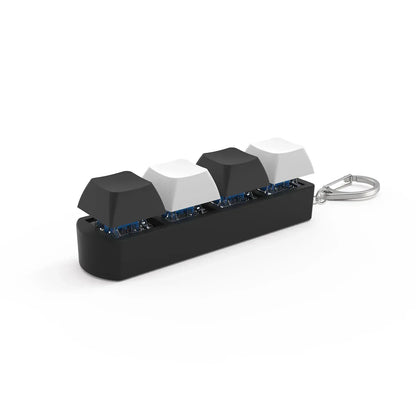 4Keys Finger Button Anti-stress Toys Mechanical Keyboard Keycaps Office Decompression Calming Keychain Gifts for Children Adults - Urbizia