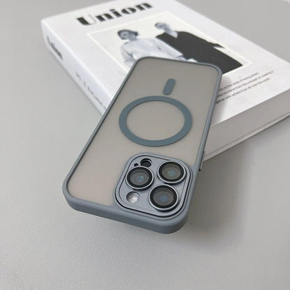 Magnetic Matte Translucent Armor Shockproof Case For iPhone 17 16 15 14 13 12 11 Pro Max Plus Magsafe Wireless Charge Cover2026
